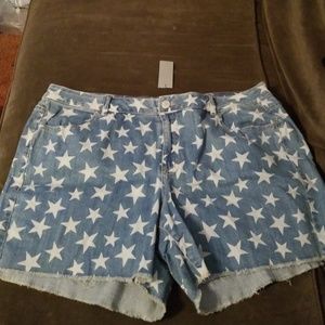 Lane Bryant  Star Spangled Shorts